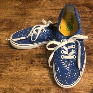 NWOT Blue crayola vans